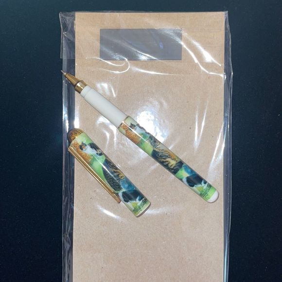 💥🆕Calico Cat Kitten Notepad Magnet & Pen Set - Picture 2 of 2